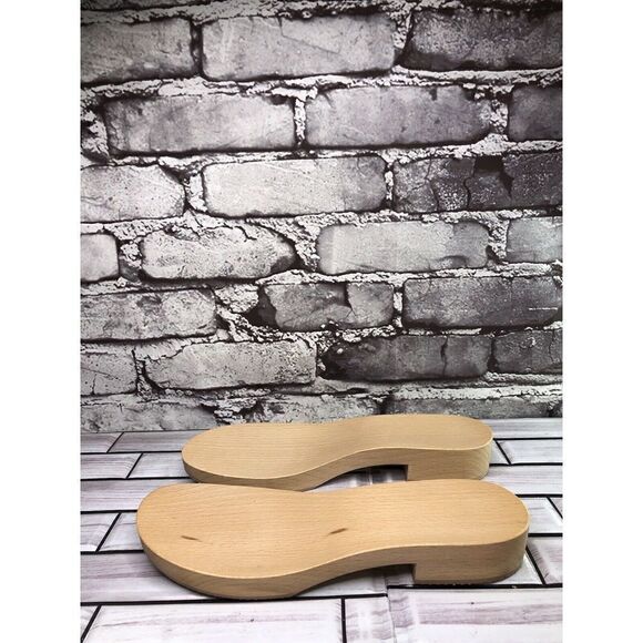 New! Wooden Soles Women Sz 37EU/8.5M US Made in Italy Shoe Repair - Picture 8 of 16